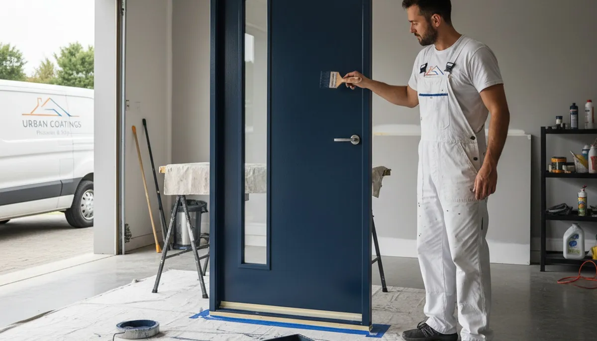 Professional door painting and refinishing in Hoboken, NJ for durable, weather-resistant finishes