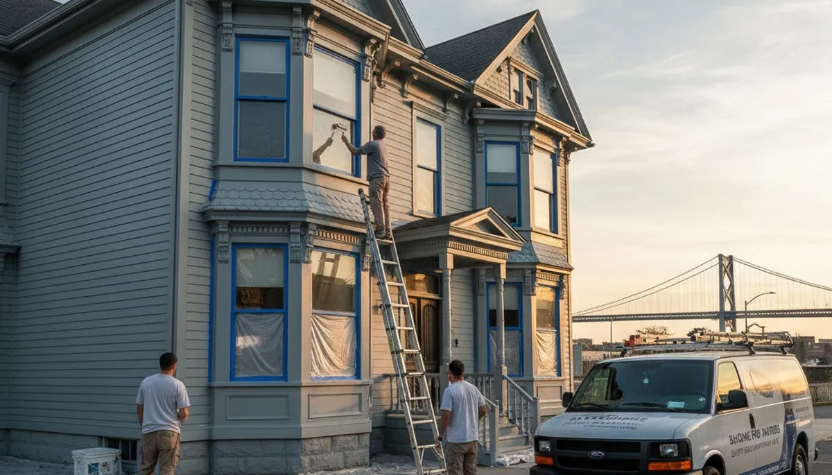 Professional house painters in Hoboken NJ providing expert residential exterior painting services