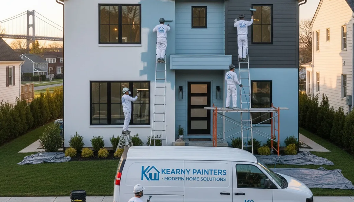 House painter in Hoboken, NJ providing professional interior and exterior painting services