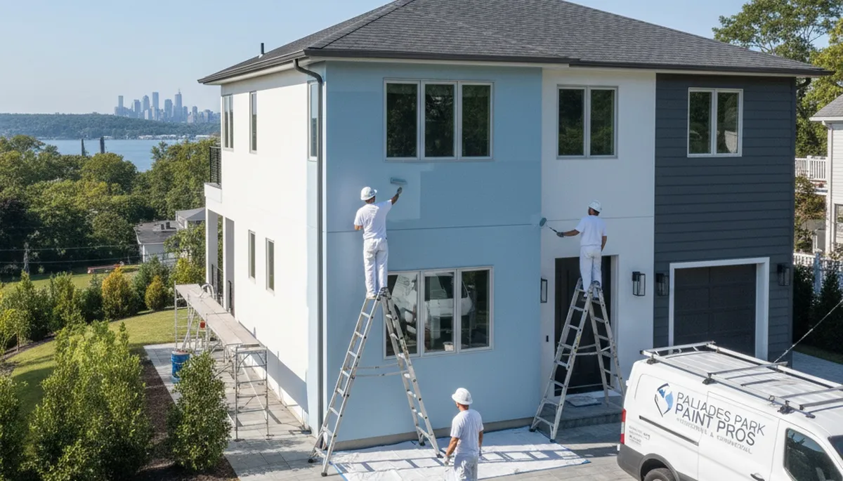 Professional house painters in Hoboken NJ providing expert residential exterior painting services