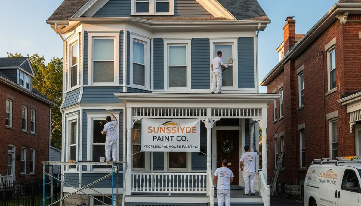 Professional house painting service in Hoboken, NJ by local residential painters