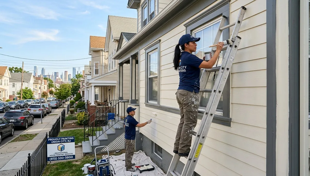 Professional house painters in Hoboken NJ providing expert residential exterior painting services