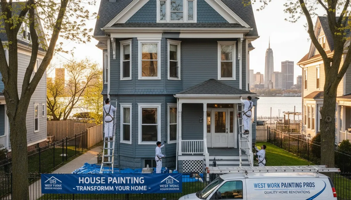 Professional house painters in Hoboken NJ providing expert exterior and interior painting services